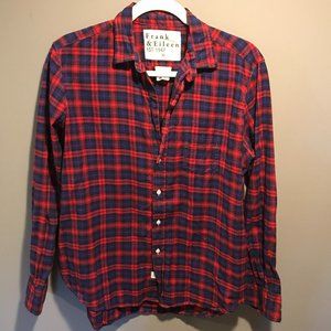 Frank & Eileen Blue and Red Plaid Flannel, Size S